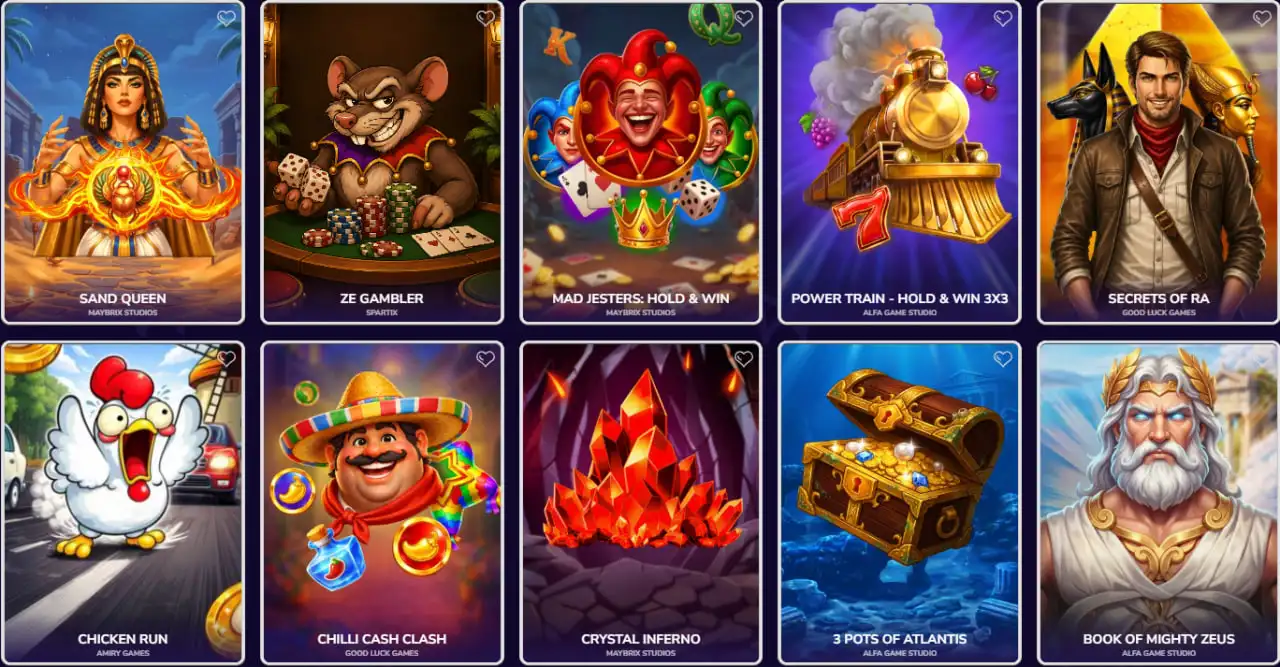 crazyking casino exclusive games